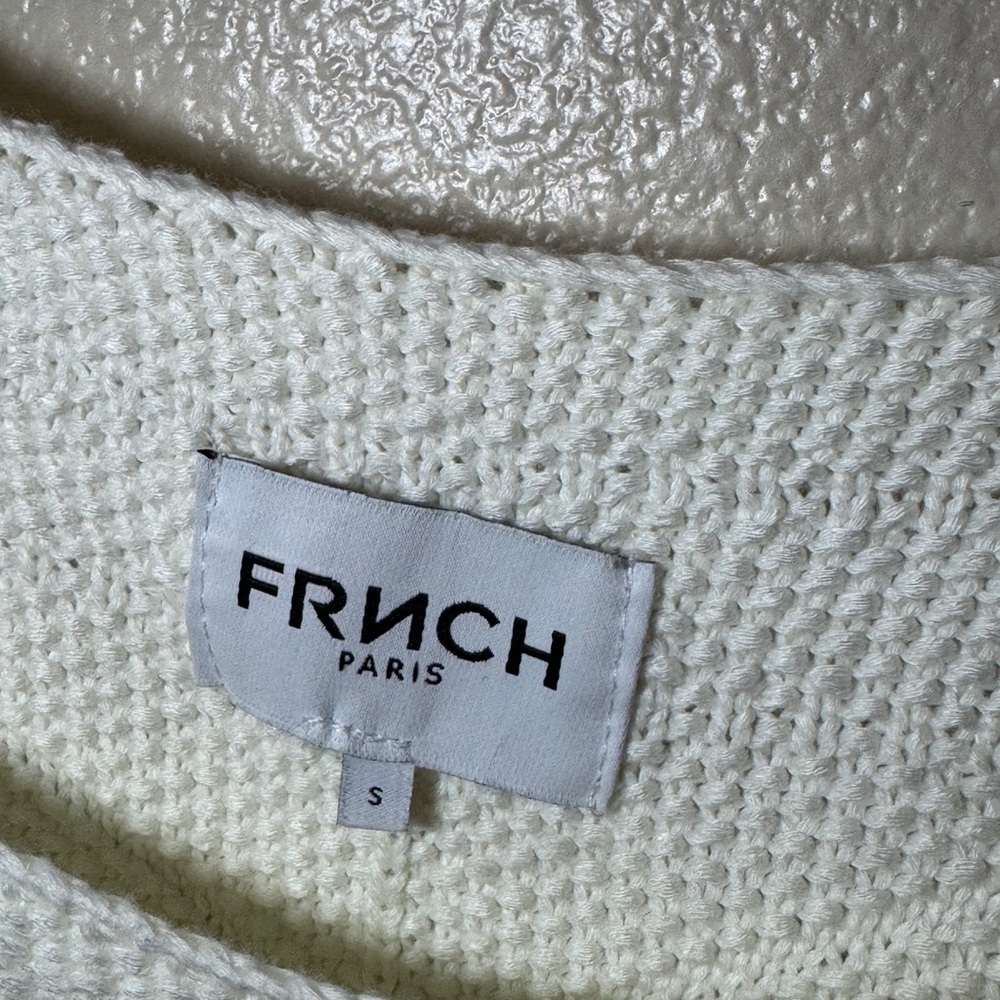 FRNCH Cream Textured Tank Top - Picture 3 of 8
